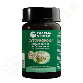 CYTOPROPOLIS グリーン プロポリス 高フェノール化合物 30 カプセル - PHARMANECTAR